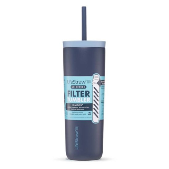 LIFESTRAW - Borraccia filtrante in acciaio inossidabile isolata Go Series 500 ml