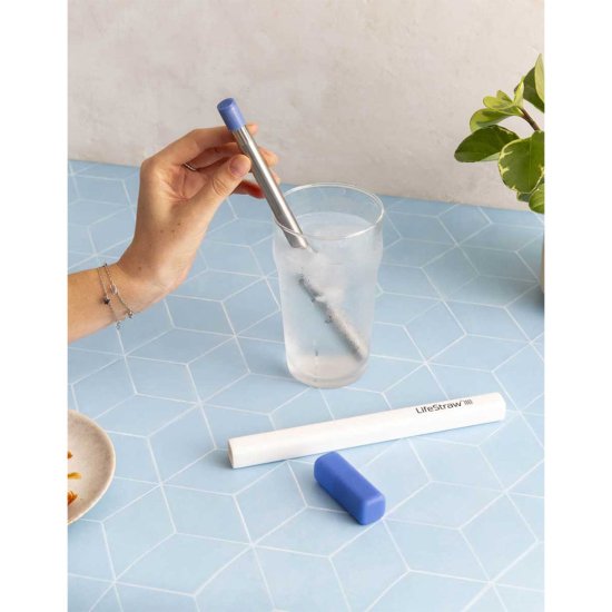 LIFESTRAW - Cannuccia filtrante in acciaio con custodia da trasporto