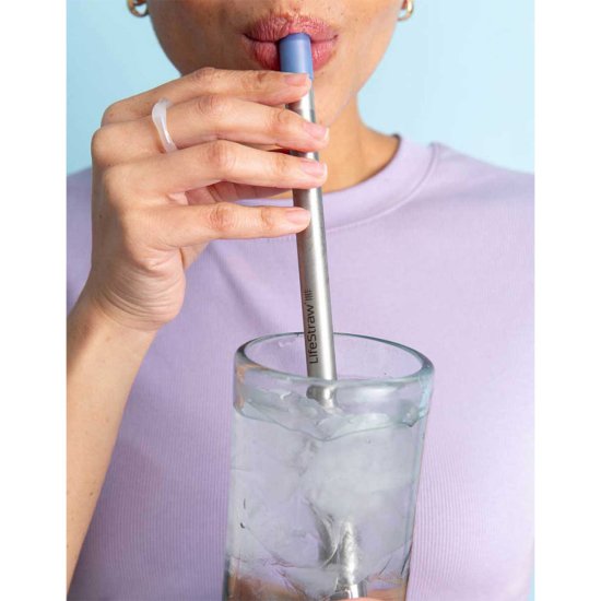 LIFESTRAW - Cannuccia filtrante in acciaio con custodia da trasporto