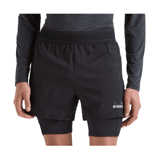 DIADORA - PANTALONCINO A DOPPIO STRATO UOMO