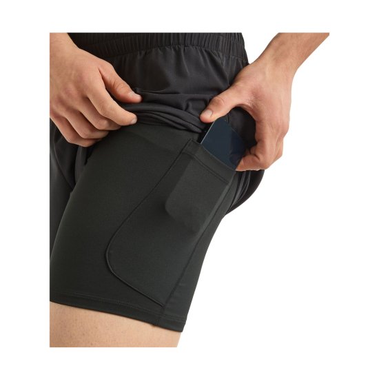 DIADORA - PANTALONCINO 2 IN 1 5'' RUN CREW UOMO