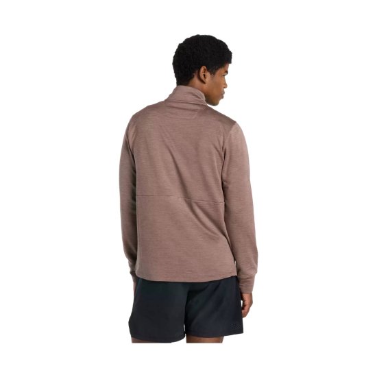 NEW BALANCE - T-SHIRT ATHLETICS HEAT GRID 1/2 ZIP UOMO