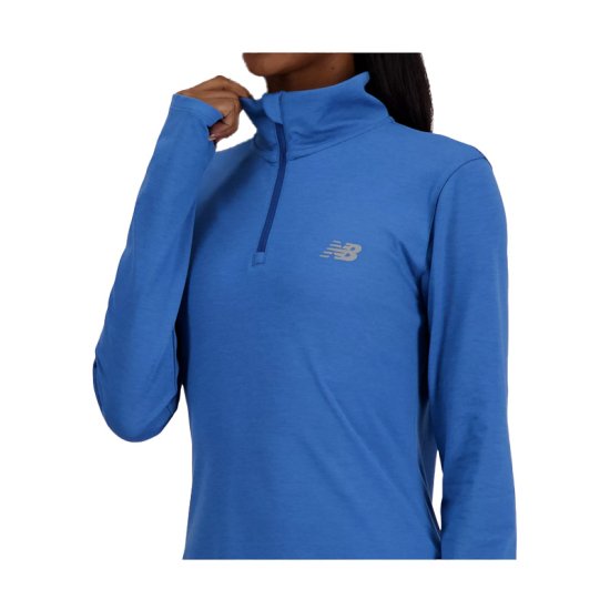 NEW BALANCE - PULLOVER SPORT ESSENTIALS SPACE DYE 1/4 ZIP DONNA