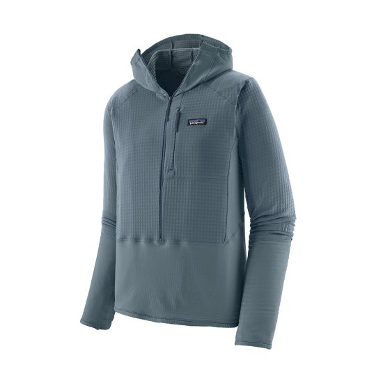 PATAGONIA - PILE R1 PULL-OVER CON CAPPUCCIO UOMO