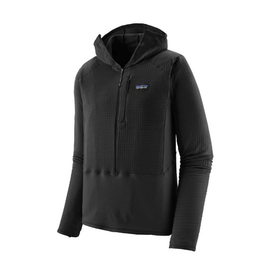 PATAGONIA - PILE R1 PULL-OVER CON CAPPUCCIO UOMO