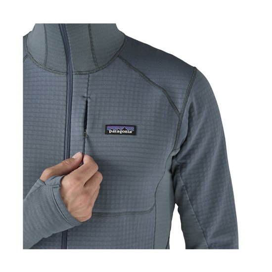 PATAGONIA - PILE R1 PULL-OVER CON CAPPUCCIO UOMO