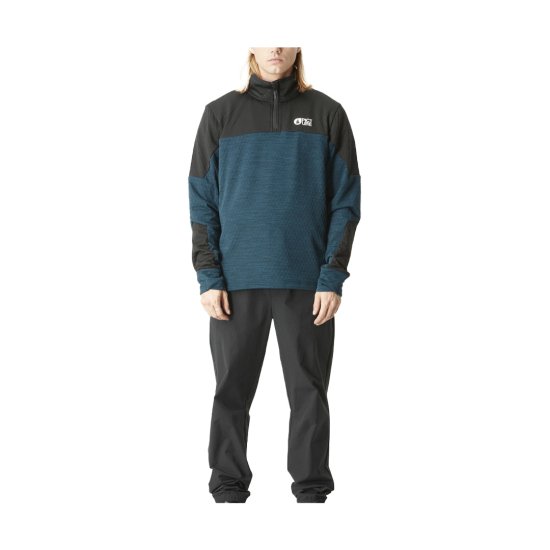 PICTURE - PILE LOKKA GRID 1/4 ZIP UOMO
