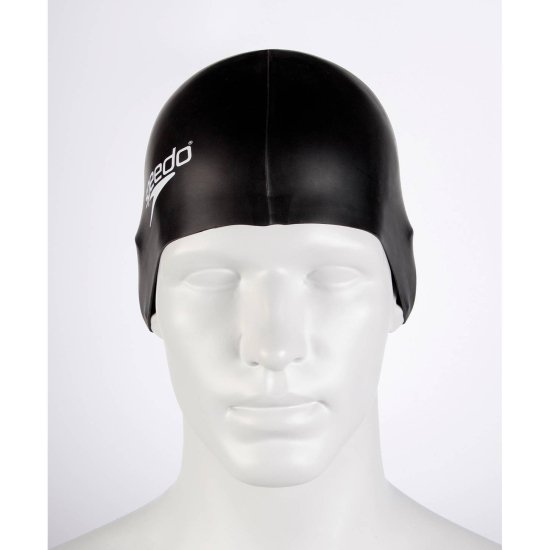 SPEEDO - CUFFIA DA NUOTO FLAT SILICONE P12 NERO