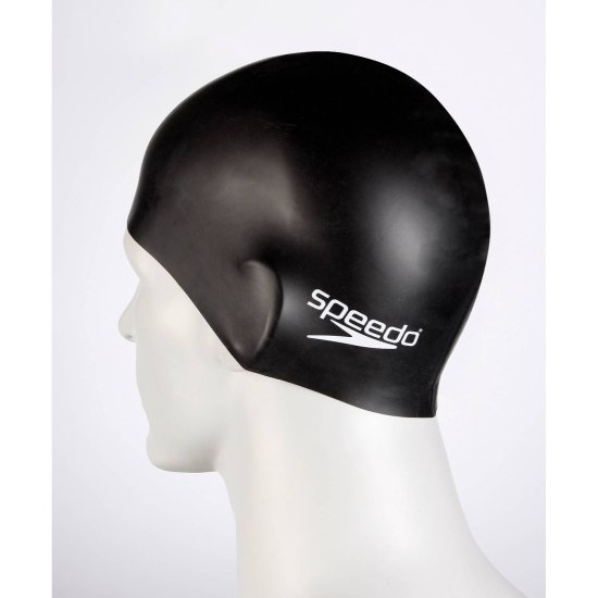 SPEEDO - CUFFIA DA NUOTO FLAT SILICONE P12 NERO