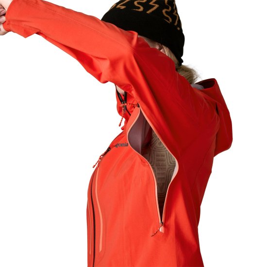 PATAGONIA - GIACCA STORMSTRIDE DONNA MARRONE
