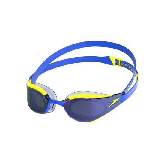 SPEEDO - Occhialini da nuoto Fastskin Hyper Elite Miroir blu/giallo