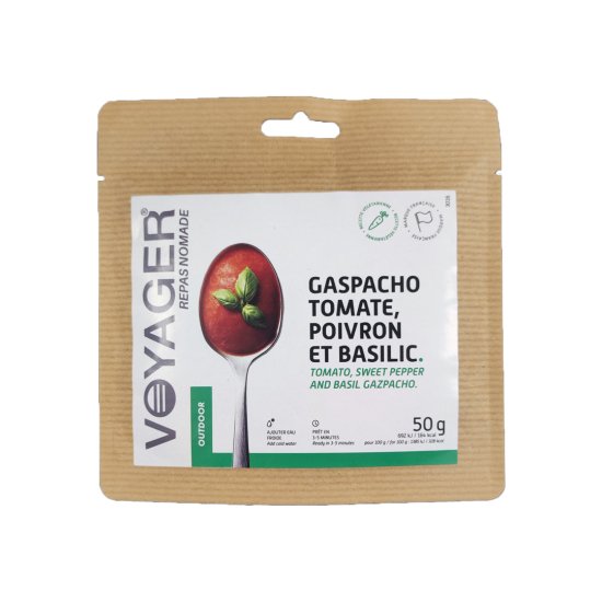 VOYAGER - PASTO LIOFILIZZATO - GASPACHO POMODORO, PEPERONE E BASILICO