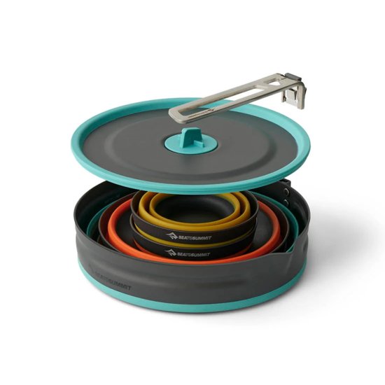 SEA TO SUMMIT - SET DA CUCINA PIEGHEVOLE ULTRALEGGERO FRONTIER ONE POT COOK 5 PEZZI