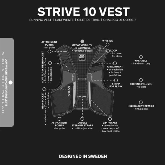 SILVA - Zaino d'idratazione Strive 10