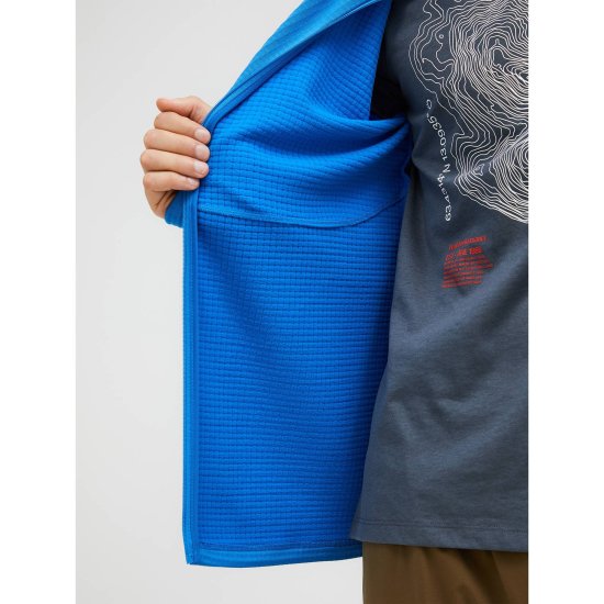 PEAK PERFORMANCE - Felpa in pile Trail Polartec con zip e cappuccio da uomo