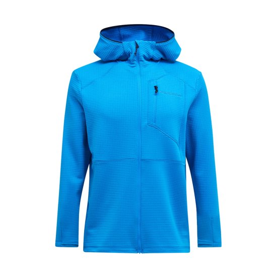 PEAK PERFORMANCE - Felpa in pile Trail Polartec con zip e cappuccio da uomo