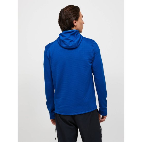PEAK PERFORMANCE - Felpa in pile Trail Polartec con zip e cappuccio da uomo