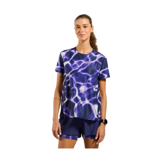 ODLO - T-shirt Zeroweight Chill Tec Print donna