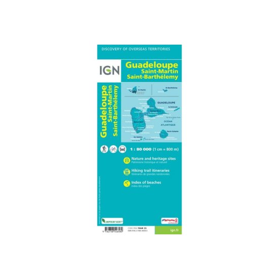 IGN - Mappa IGN Guadalupa Saint-Martin Saint-Barthelemy