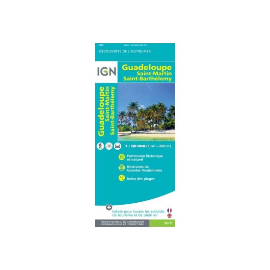 IGN - Mappa IGN Guadalupa Saint-Martin Saint-Barthelemy
