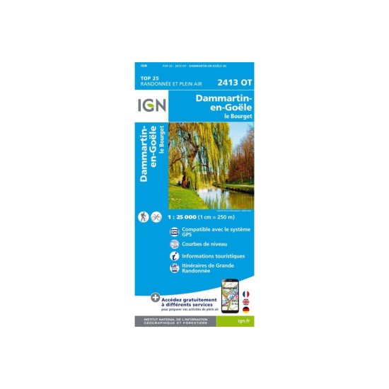 IGN - Carta IGN DAMMARTIN-EN-GOÛLE LE BOURGET