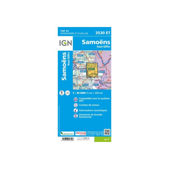 IGN - Carta IGN SAMOENS ALTO-GIFFRE