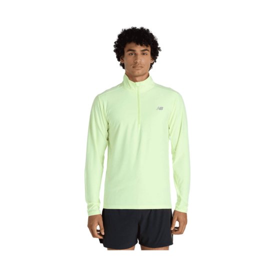 NEW BALANCE - Maglia Space Dye 1/4 Zip da uomo