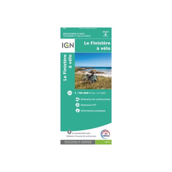 IGN - CARTA VEL07 - FINISTÈRE IN BICICLETTA