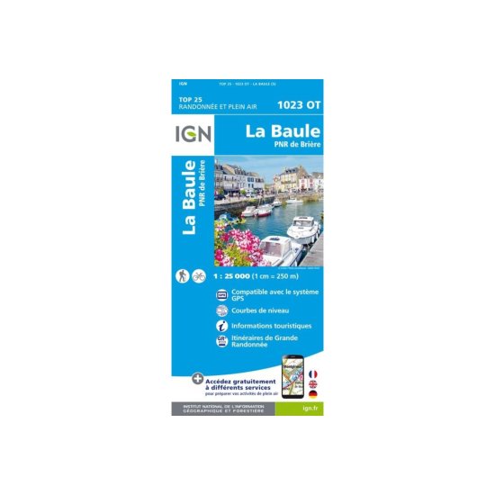 IGN - CARTE LA BAULE PARC ET NATUREL RÉGIONAL DE BRIÈRE