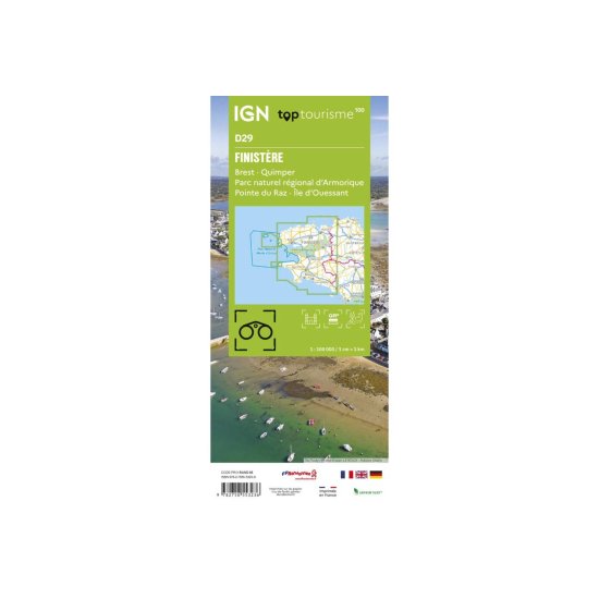 IGN - Carte TOP 100 D29 - FINISTÈRE
