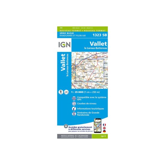 IGN - CARTA VALLET LE LOROUX-BOTTEREAU