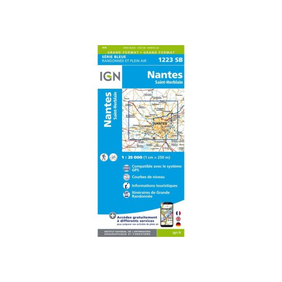 IGN - Carte IGN NANTES SAINT-HERBLAIN
