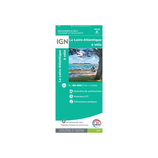 IGN - CARTA VEL08 LOIRA ATLANTICA IN BICICLETTA