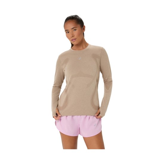 ASICS - Maglietta a maniche lunghe senza cuciture Road donna