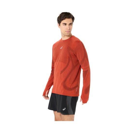 ASICS - Maglietta a maniche lunghe senza cuciture Road uomo