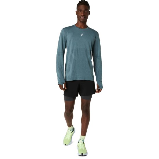 ASICS - Maglietta a maniche lunghe senza cuciture Road uomo