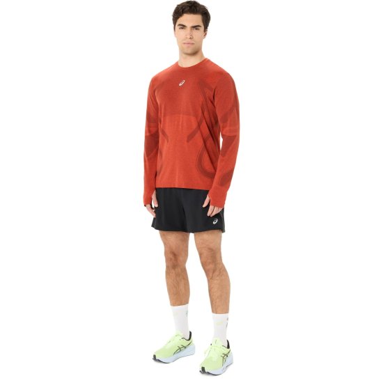 ASICS - Maglietta a maniche lunghe senza cuciture Road uomo