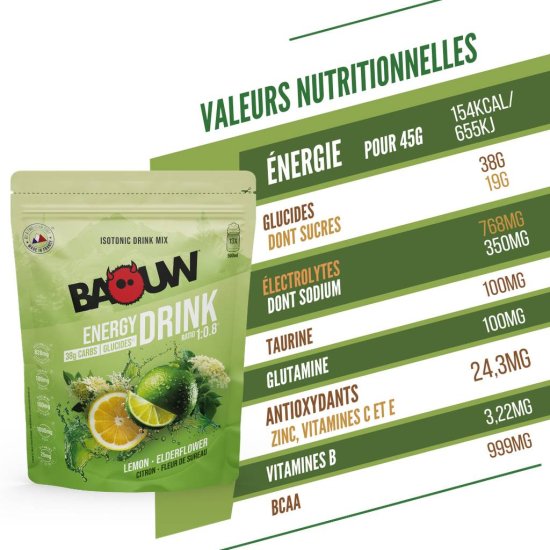 BAOUW - Boisson isotonic energy drink mix