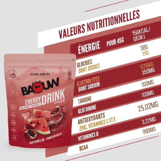 BAOUW - Boisson isotonic energy drink mix