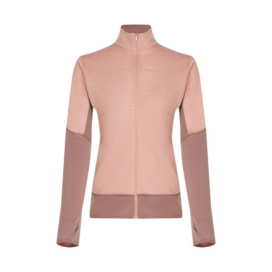ICEBREAKER - PILE 300 DISCENDENTE CON ZIP DONNA