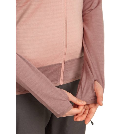 ICEBREAKER - PILE 300 DISCENDENTE CON ZIP DONNA