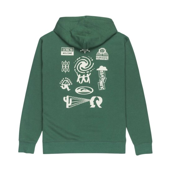 QUIKSILVER - Felpa con cappuccio Salt Water Graphic uomo
