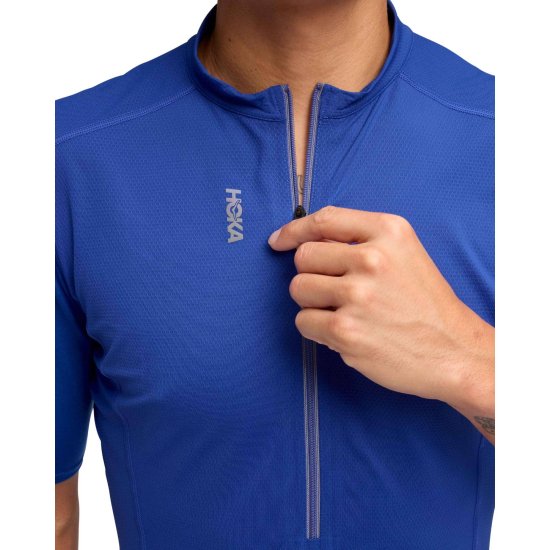 HOKA - T-shirt Skybreeze zip uomo