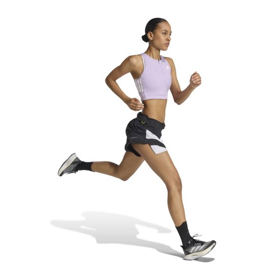 ADIDAS - Top corto da running ADIZERO CROP donna