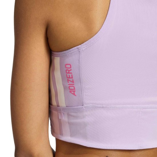 ADIDAS - Top corto da running ADIZERO CROP donna
