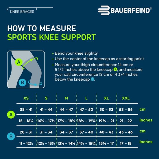 Bauerfeind - Ginocchiera Sports Knee Support nera