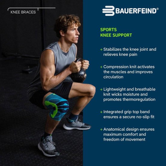 Bauerfeind - Ginocchiera Sports Knee Support nera