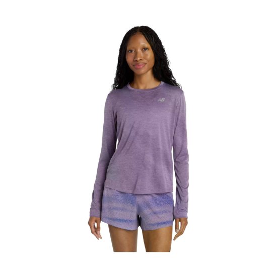 NEW BALANCE - T-shirt Athletics a manica lunga da donna