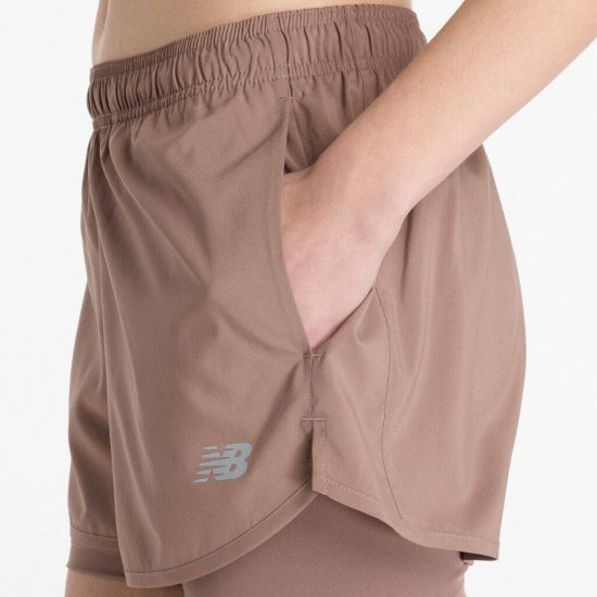 NEW BALANCE - Short Sport Essentials 2-in-1 3\" donna