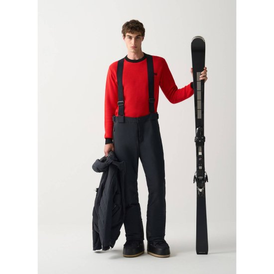 Colmar - Pantaloni da sci imbottiti con bretelle da uomo